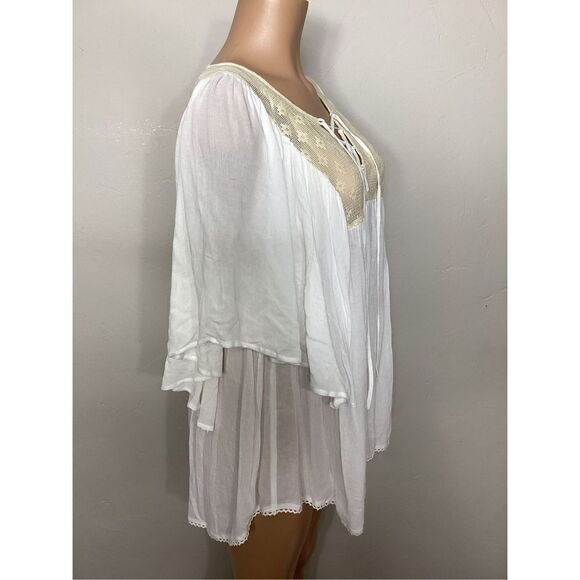 New. L*SPACE white and cream lace coverup. S/XS. Retails $149 - Picture 3 of 6